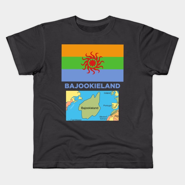 Bajookieland Kids T-Shirt by tonyzaret